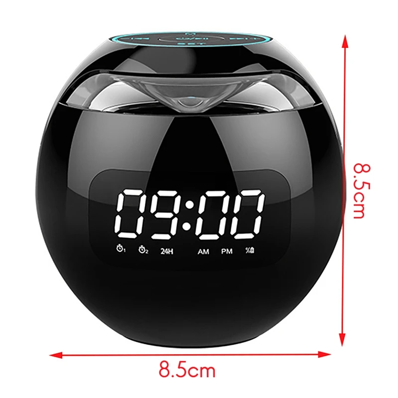 

Wireless Speaker G90 Clock Colorful Bluetooth Speaker Mini Portable Home Ball Card Small Steel Cannon Speaker