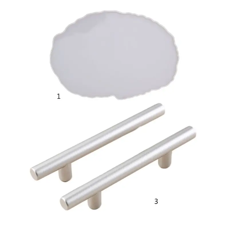 

Crystal Epoxy Resin Mold Irregular Coasters Tray Casting Silicone Mould DIY Crafts Desktop Decoration Making Tool