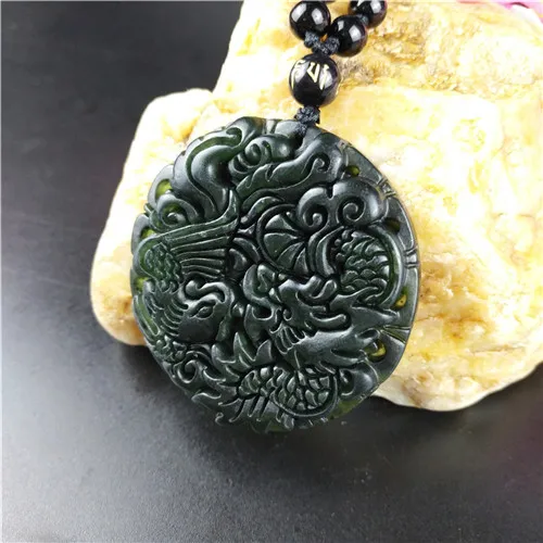 Ожерелье с подвеской в виде дракона Феникса сертифицированное китайское