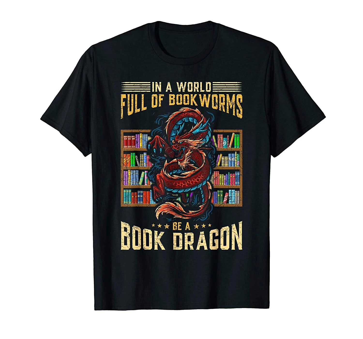 

Book Lover Gift Idea Dragon T-Shirt