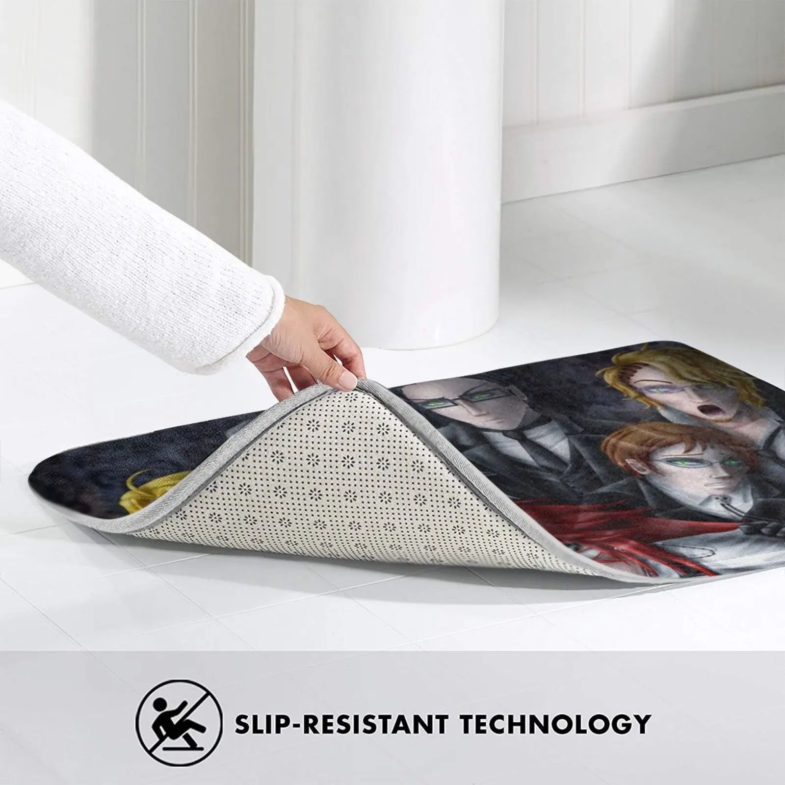 

Haunted House Reapers Carpet Mat Rug Cushion Soft Non - Slip Black Butler Black Butler Grell Sutcliff Grell Shinigami Reaper