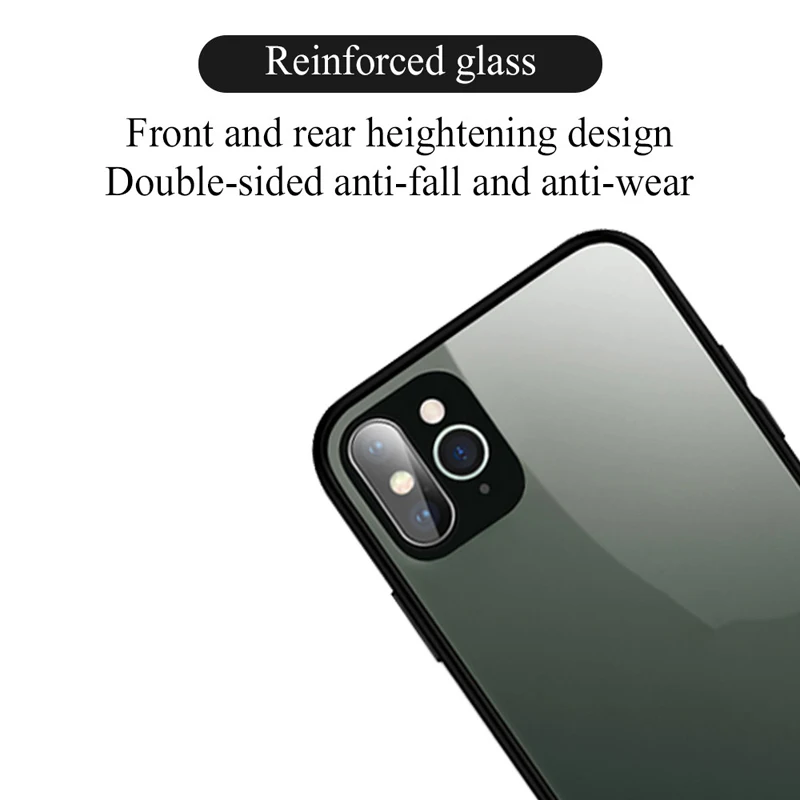 

Mobile Phone Modified Tempered Glasses Coque For iPhone X XR XS Max Covers Fundas Capinhas Seconds Changes For iPhone 11 Pro Max