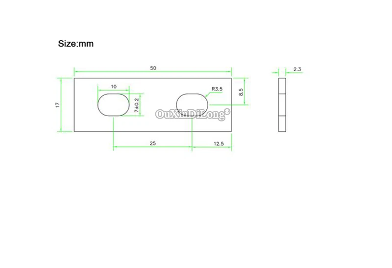 

New 50PCS Metal Flat Straight Furniture Reinforced Corner Braces Board Frame Shelves Support Brackets Connectors Repair Parts
