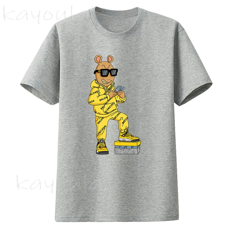 Футболка мужская в Корейском стиле с рисунком игры ТВ кальмар лето 456 | Мужская