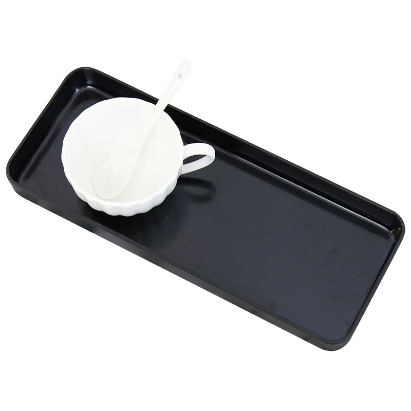 Маленький поднос прямоугольный пластиковый для чая гостиной бытовая чашка воды