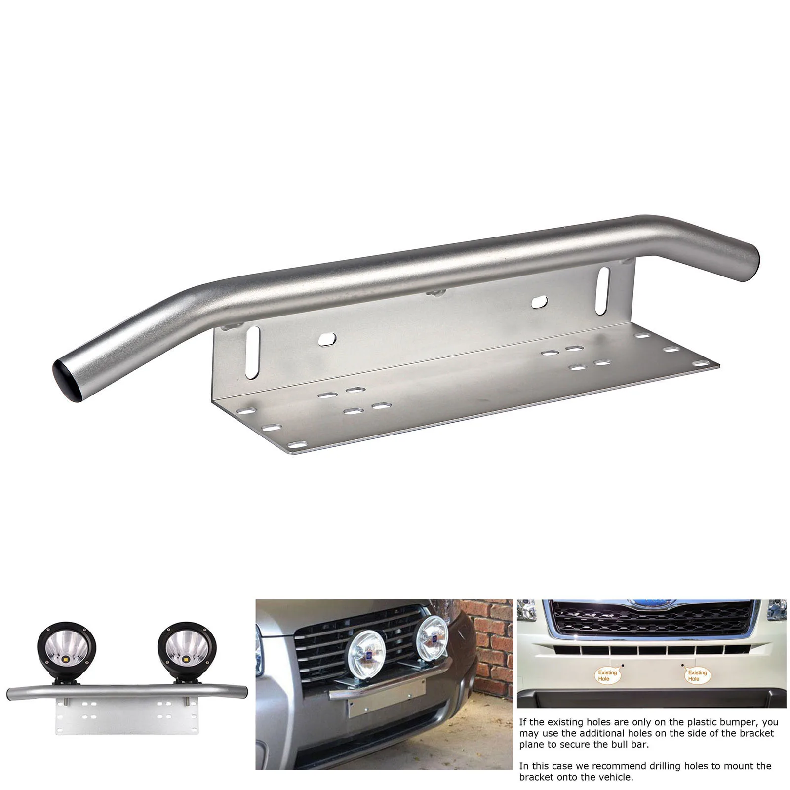 Универсальный кронштейн для крепления номерного знака на передний бампер