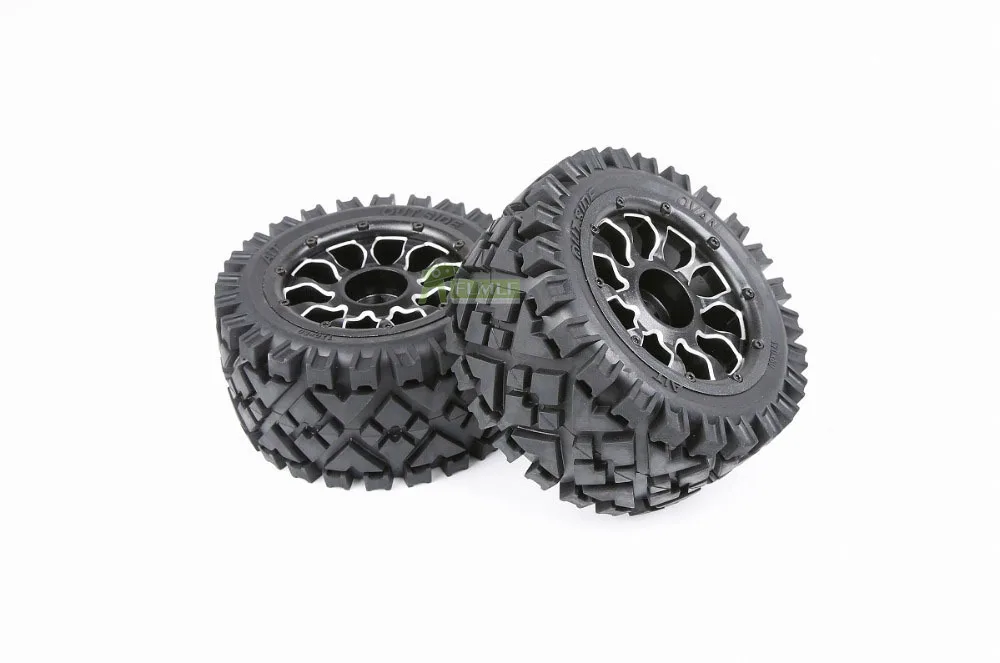 All Terrain Front or Rear Tire with Metal Wheels Hub Fit for 1/5 HPI ROFUN ROVAN KM BAJA 5B Ss RC CAR Toys PARTS | Игрушки и хобби