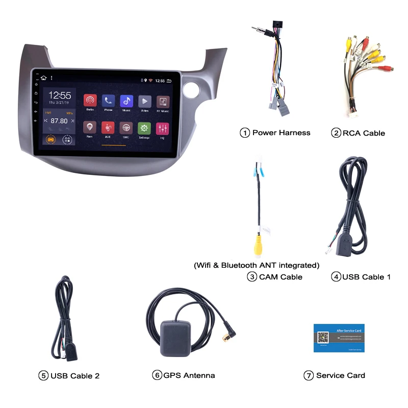 Android 8 1 автомобильный Dvd Gps мультимедийный плеер 10 дюймов для Honda FIT 2008-2013 RHD