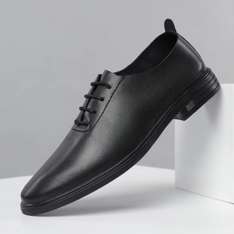 

Fashion Casual Leather Shoes Men Brand Leisure Walk Business Wedding Formal Shoes Male Handmade Gentleman Oxford Evening Dresses