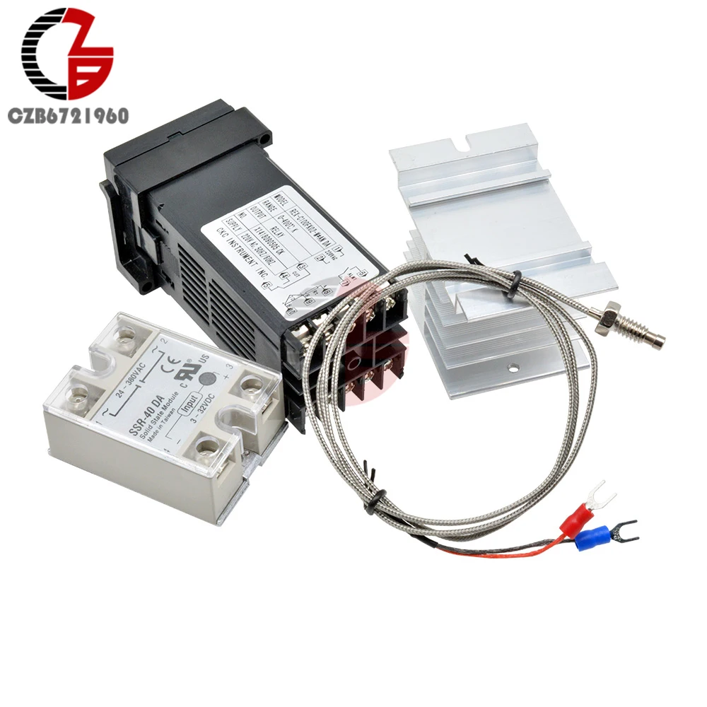 REX C100 цифровой PID регулятор температуры регулирующий термостат термометр SSR выход