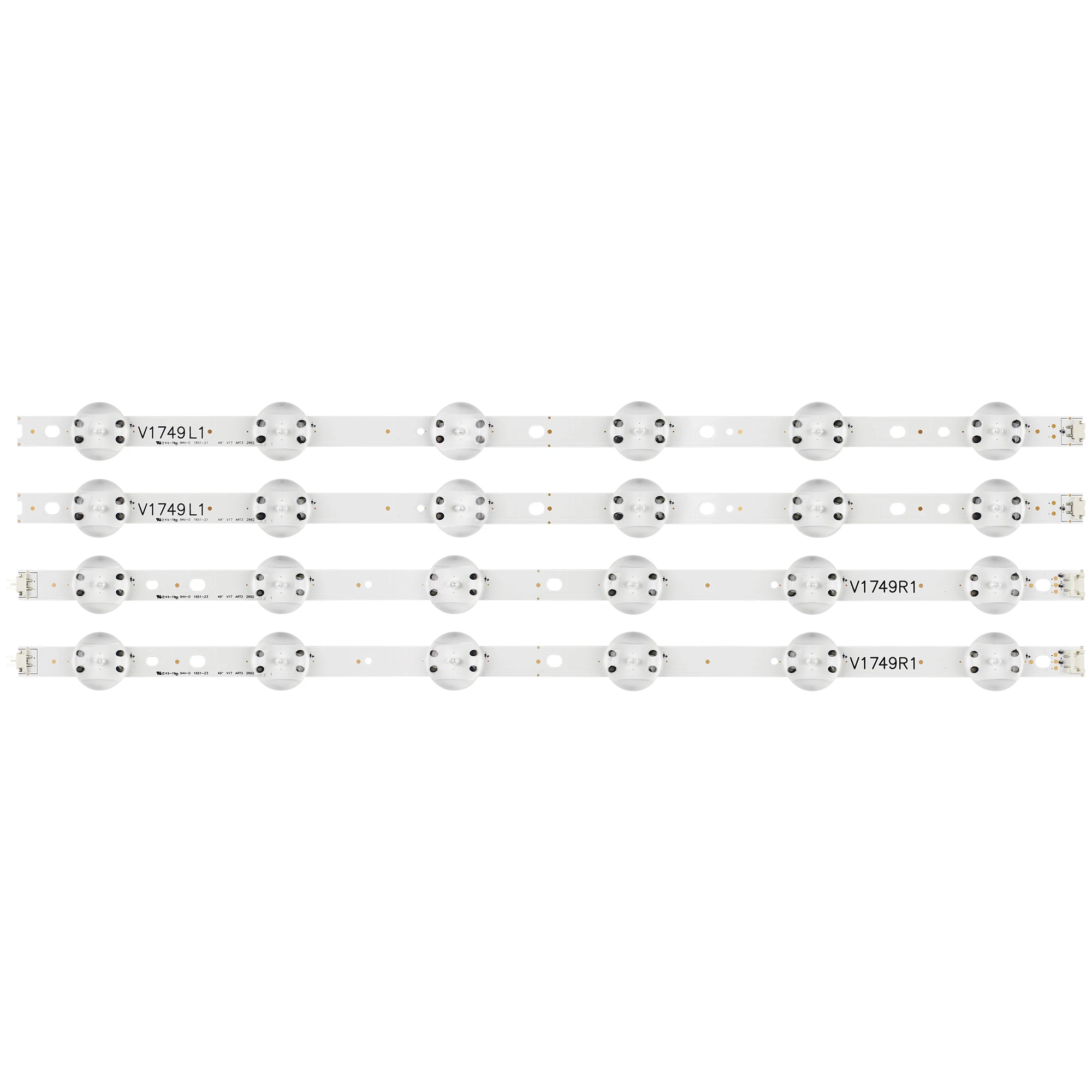 Светодиодный полосы для LG 49UV340C 49UJ6565 49UJ670V V17 49 R1 L1 ART3 2862 2863 6916L 2862A 2863A|Промышленные