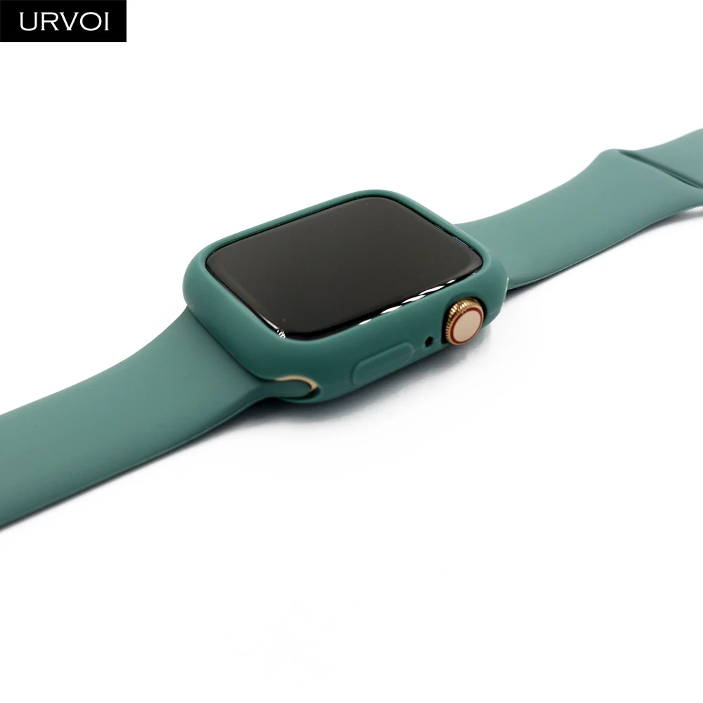 URVOI конфетный, TPU чехол для apple watch series 5 4 3 21 цветной защитный чехол для iWatch 38 42 40 44 мм подходит для ультратонкой рамки