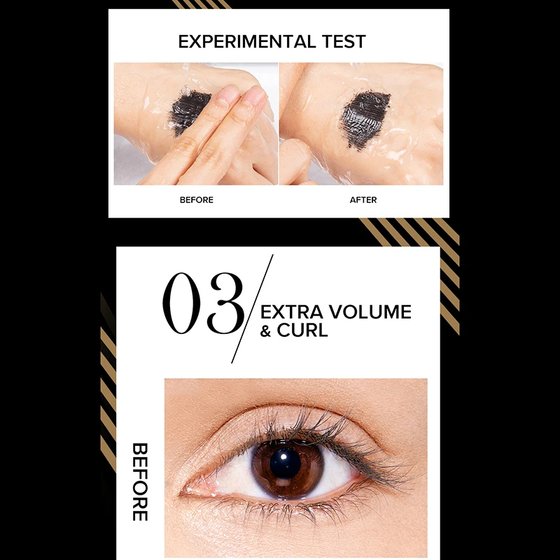 

Mascara Thick Waterproof Long Lasting and Natural No Smudging Easy to Push Away Safe and Beautiful 10g SK88