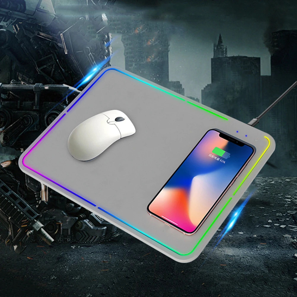 Беспроводное зарядное устройство для телефона коврик мыши быстрой зарядки из
