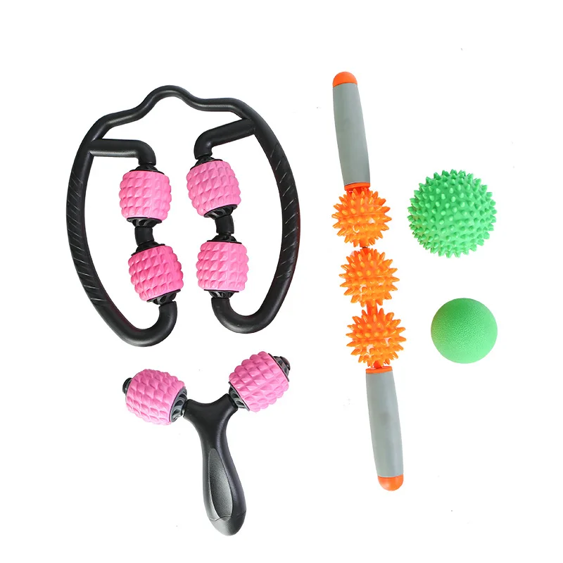 

Набор для массажа для йоги, многофункциональные массажные инструменты для йоги, набор пять в одном для йоги, пилатеса, фитнеса, вспомогатель...