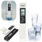 Цифровой тестер качества воды TDS EC диапазон 0-9990 Многофункциональный 3-в-1 измеритель температуры для воды тестер чистоты воды PPM