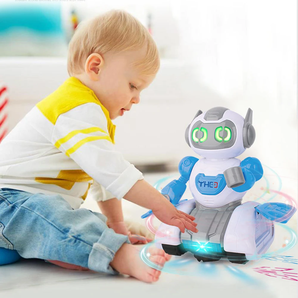 

Assembled Model Building Kits Tool Electric Music Space Dancing Robot Model Parent-Child Intelligent Robotics Toys