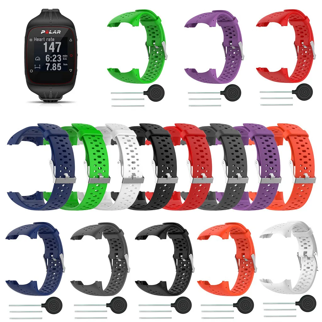 

Sport Soft Silicone Watch Band Replacement Band Strap For Polar M400 M430 Sports Bracelet Unisex Wrist band strap