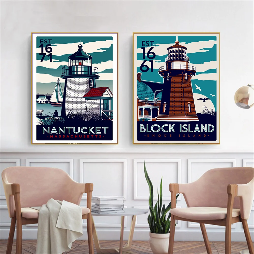 Винтажная живопись Аруба морской вид декор для гавайской комнаты печать на