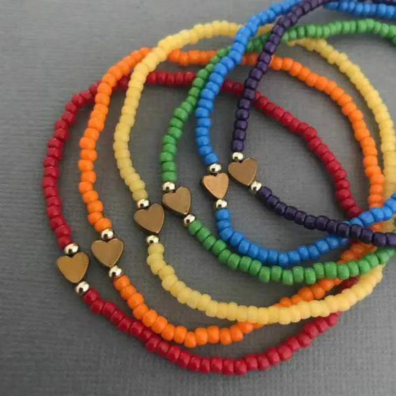 Модные женские богемные браслеты Набор браслетов винтажная бусина