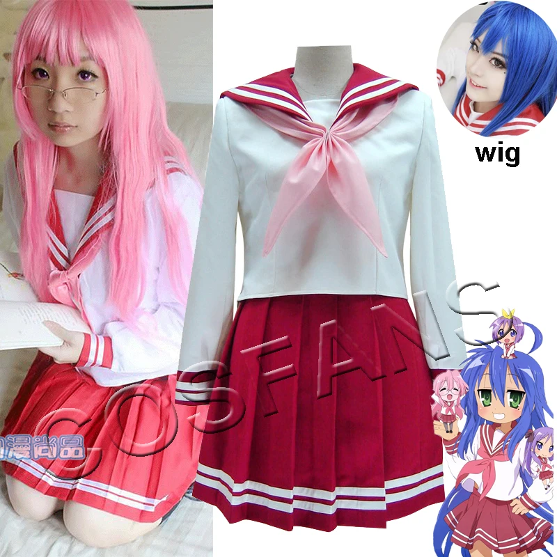 Косплей-костюм Lucky Star Konata Izumi Hiiragi Kagami Tsukasa костюм JK Униформа матросские Костюмы