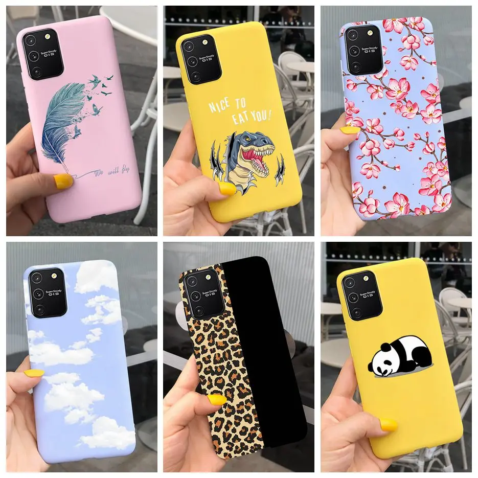 Мягкий силиконовый чехол для Samsung S10 Lite с рисунком | Мобильные телефоны и