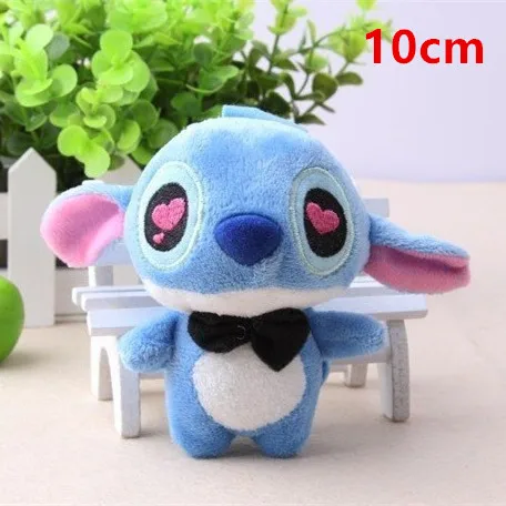 10cm blue 80 см; 45 см известные детские игрушки Kawaii Ститч плюшевые игрушки куклы аниме Лило и Стич милые шовные игрушки для детей подарок на день рождения - Цвет: 10cm blue