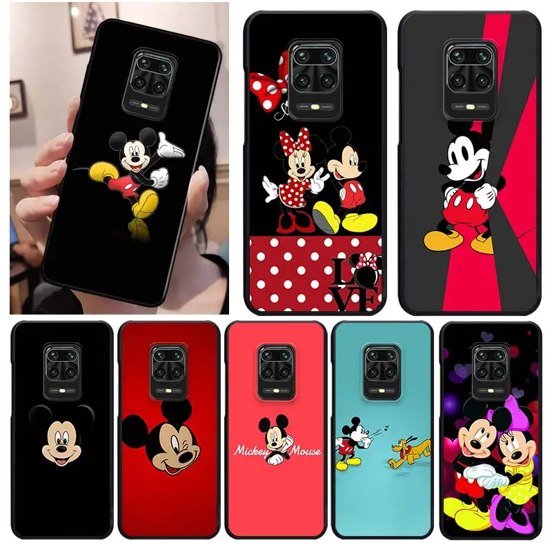 

Disney Cute Mickey Mouse For Xiaomi Redmi K30 K30S Mi 10T Lite Pro Poco X3 NFC X2 M3 M2 F2 Pro C3 F1 Soft Black Phone Case