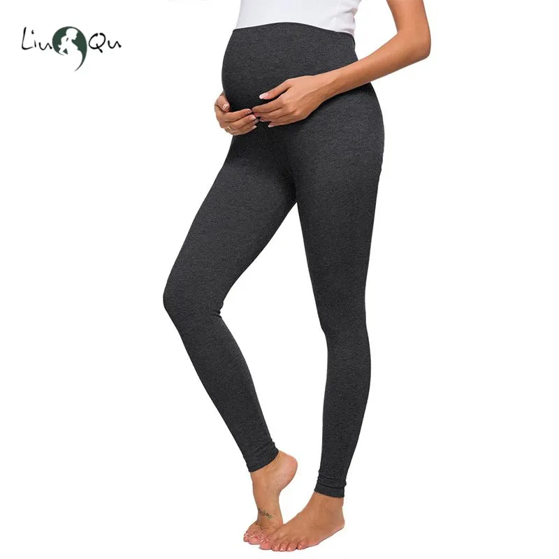 

Maternity Women's Maternity Full Length French Terry Secret Fit Belly Leggings Elastic Stretch Soft Sports Pants Yoga Pants