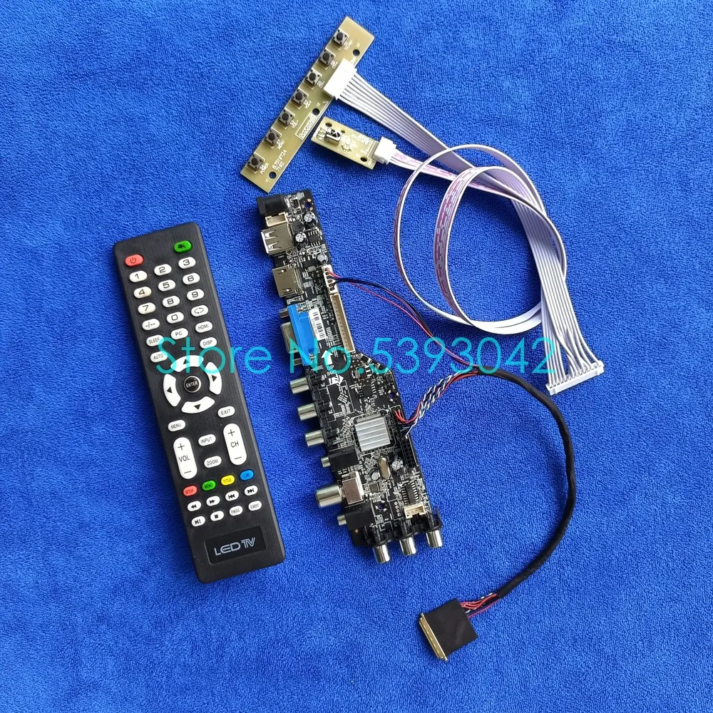 

For LP156WH4 (TL)(Q1)/(TL)(Q2)/(TL)(Q4)/(TL)(R1) DVB-T Panel USB+AV LVDS 40-Pin 1366*768 Digital 3663 Controller Board Kit