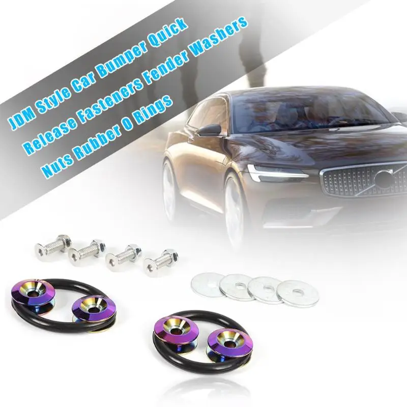 JDM СТИЛЬ Автомобильный бампер быстроразъемный крепеж крыло шайбы гайки