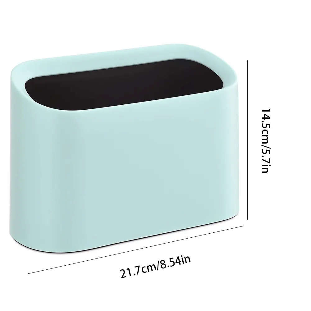 

Women Makeup Desk Trash Can Mini Desktop Waste Bin Plastic Bedroom Office Car Small Garbage Bin Pink For Salon Hpme Used