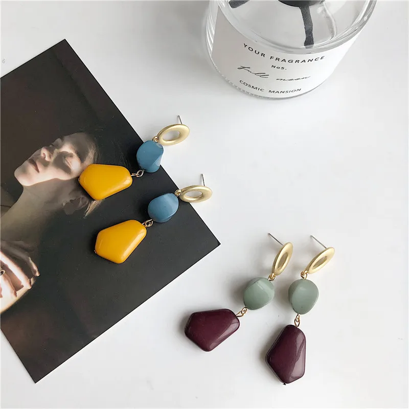 Корейские популярные новые дизайнерские модные украшения подходящие цвета