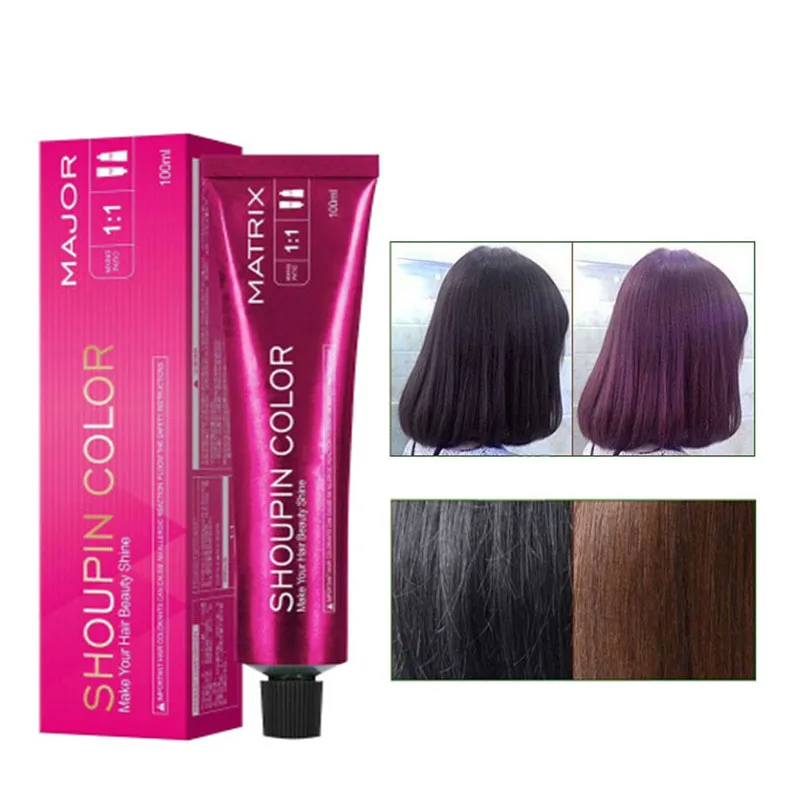 

New 1Pc 100Ml Fashion Smoky Gray Punk Style Light Gray Silver Color Nature Permanent Super Hair Dye Cream Girls Beauty Hair
