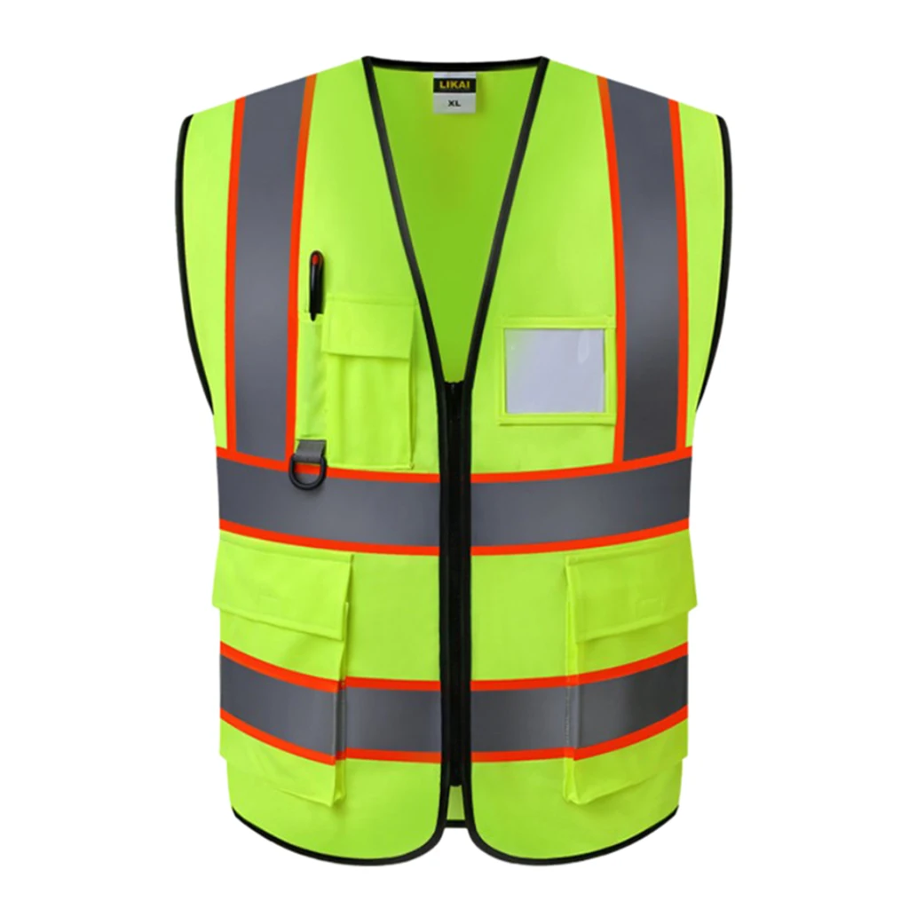

Reflective Safety Vest For Engineer Construction W/ Pockets Free Size