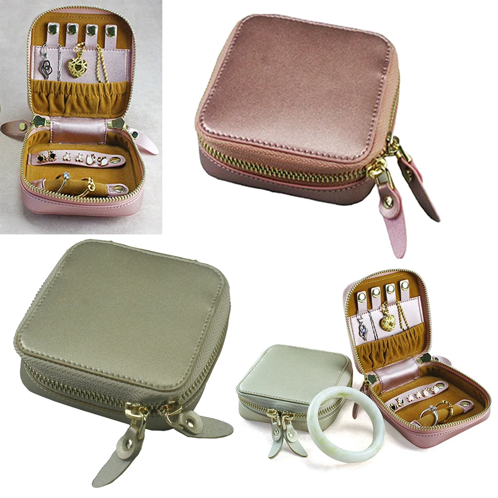 

Portable Mini Square Jewelry Case Bracelet Bangle Storage Holder Bags