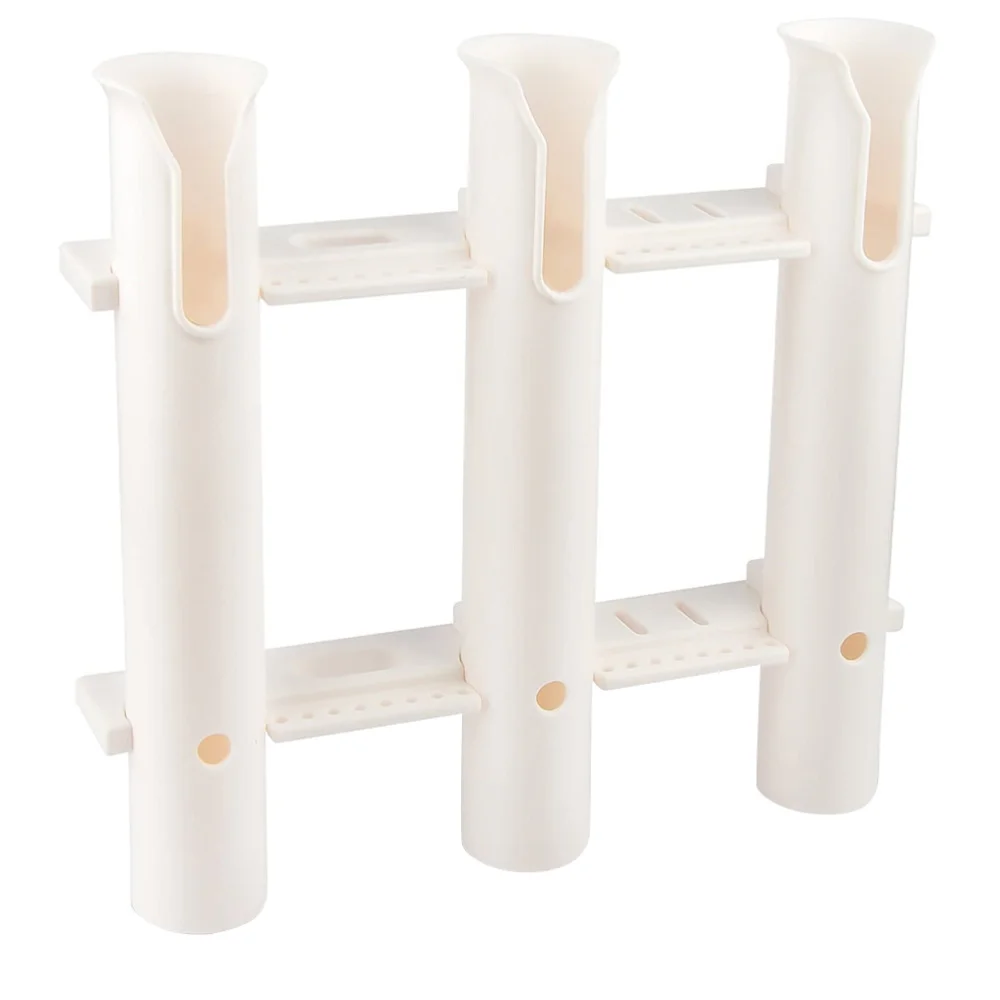 

1PC Three Tubes Sturdy Fishing Rod Holder PP Fishing Pole Base Boat Kayak Fishing Rod Fixing Bracket for Fishing Anglers Outdoor