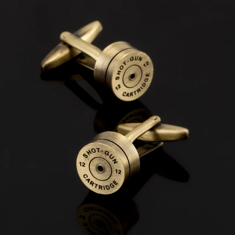 

Free shipping, high quality bronze and gold bullet cufflinks, and Wedding Shirt Cufflinks designed by senior Masters