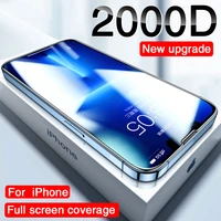 2pcs 4k hdr full cover protective glass on for iphone 14 13 12 11 pro max x xr xs max screen protector on iphone 14 max glass