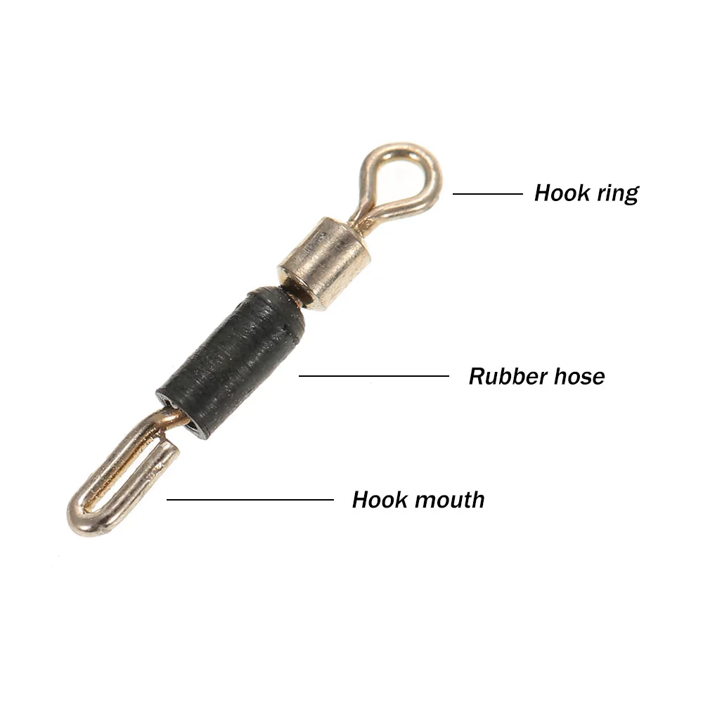 20 шт. вращающиеся рыболовные Вертлюги линия для крючков соединители высокая