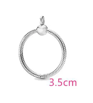 Новинка осени, подвеска с бусинами, 925 пробы, серебро, подходит к оригиналу Pandora, браслет, ожерелье, для женщин, сделай сам, ювелирные изделия, подарки - Цвет: 3.5cm