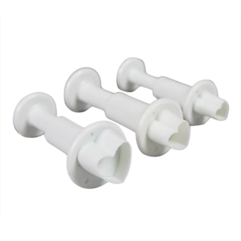 New Set of 3 Sugarcraft Heart Plunger Cutter by | Дом и сад