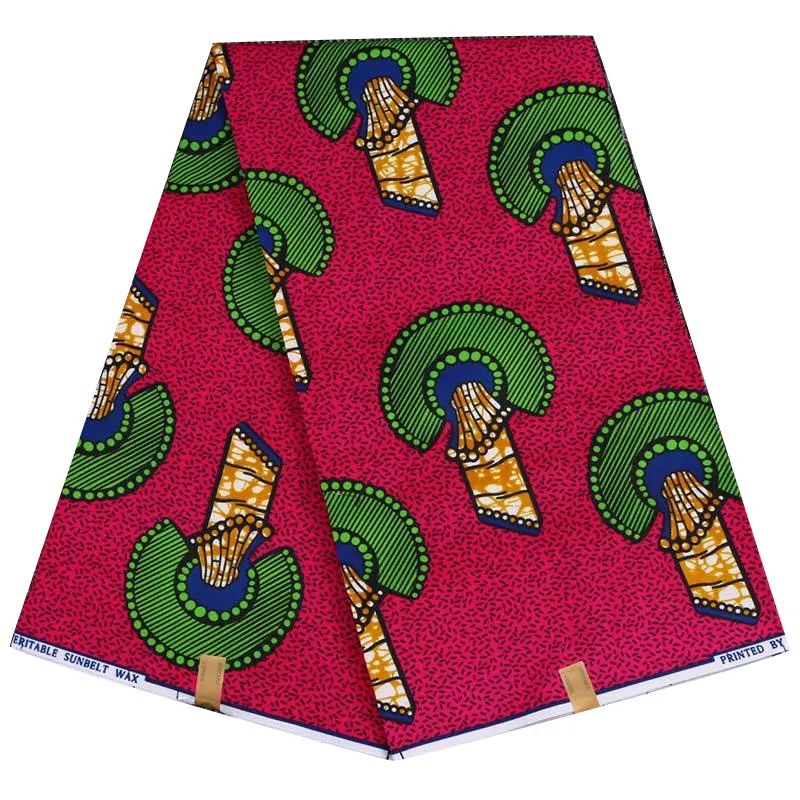 2019 африканская ткань красный национальный костюм поли батик набивная 110 грамм