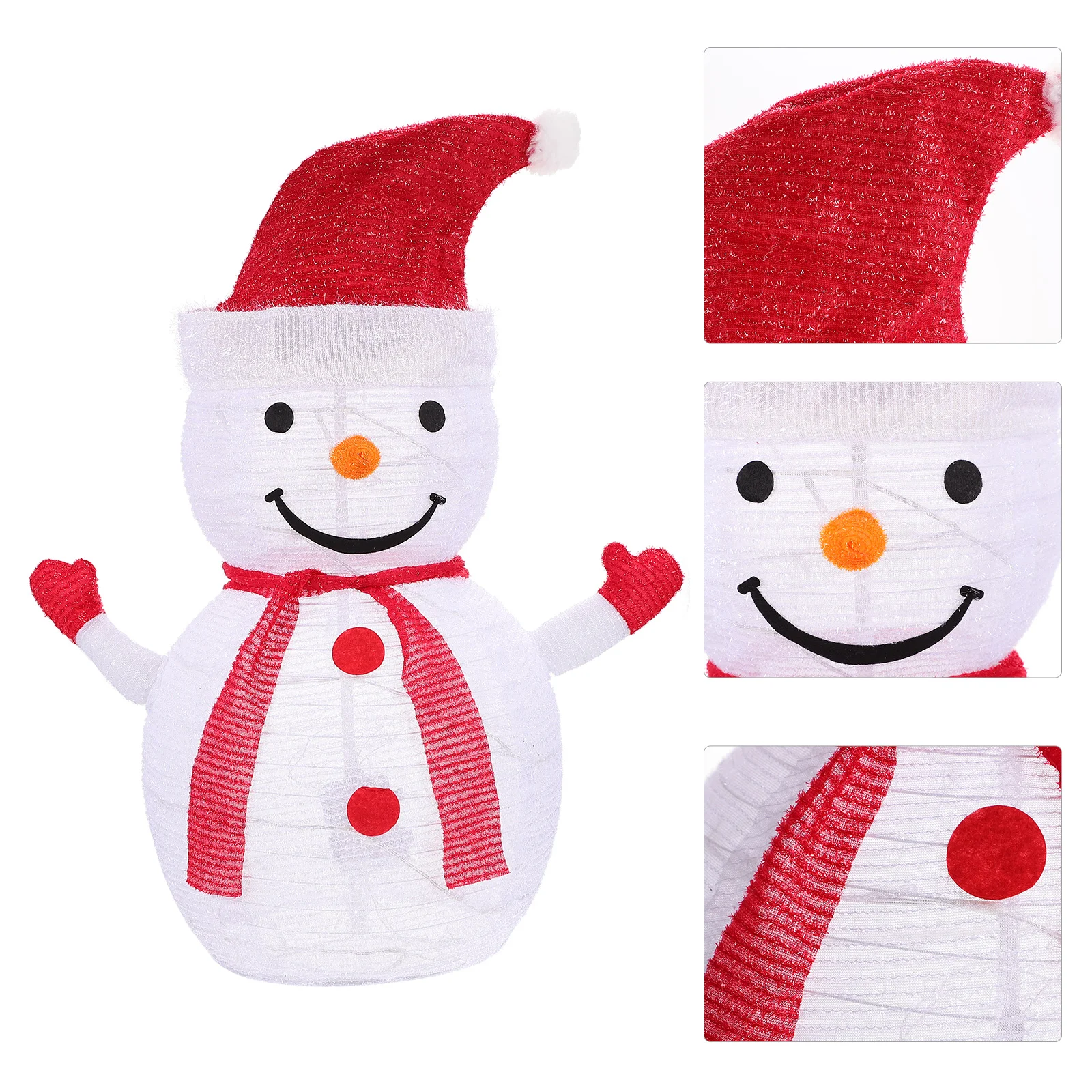 

1 шт. Забавный Снеговик светящийся орнамент праздничное рождественское светящееся украшение для магазина