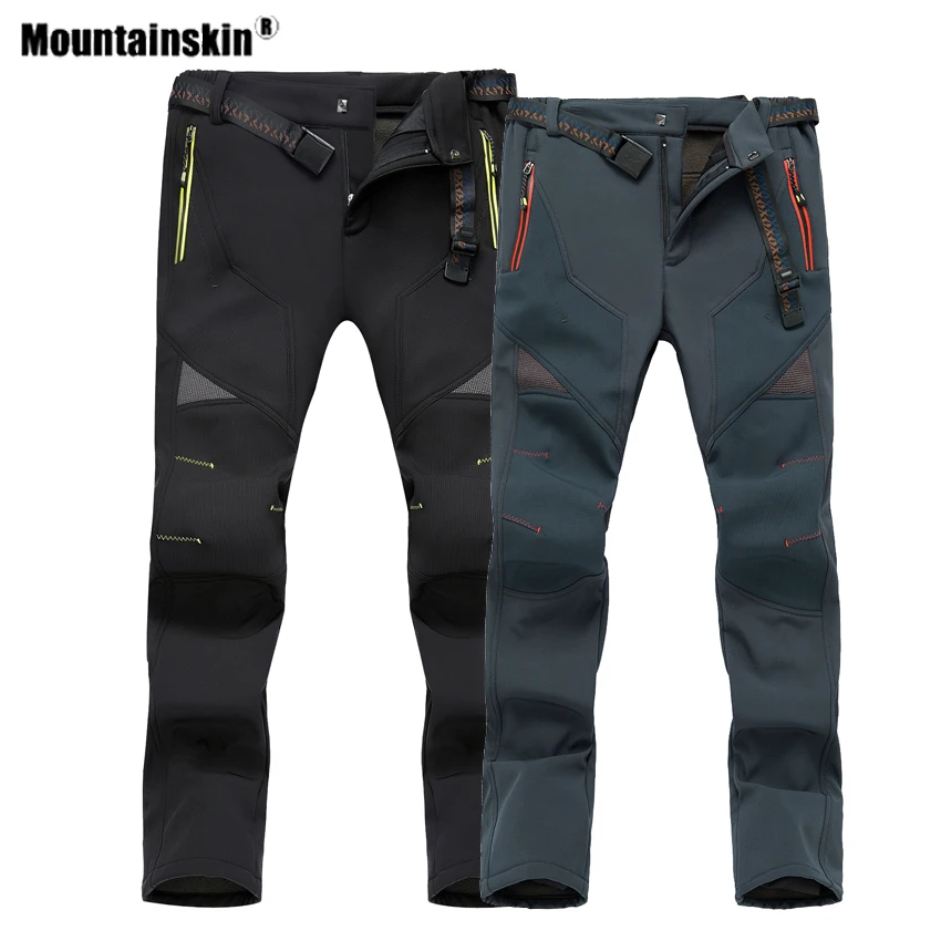 

Mountainskin зимние мужские и женские флисовые брюки для спорта на открытом воздухе термальные походные мужские и женские брюки VA594