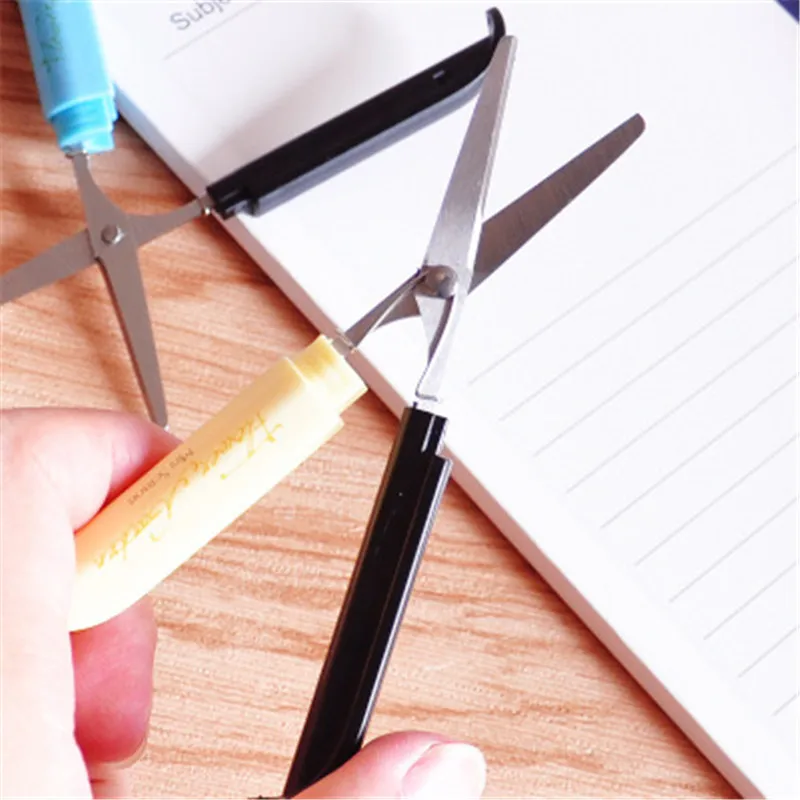 1 шт. креативная кавайная ручка пластиковые ножницы для скрапбукинга детей