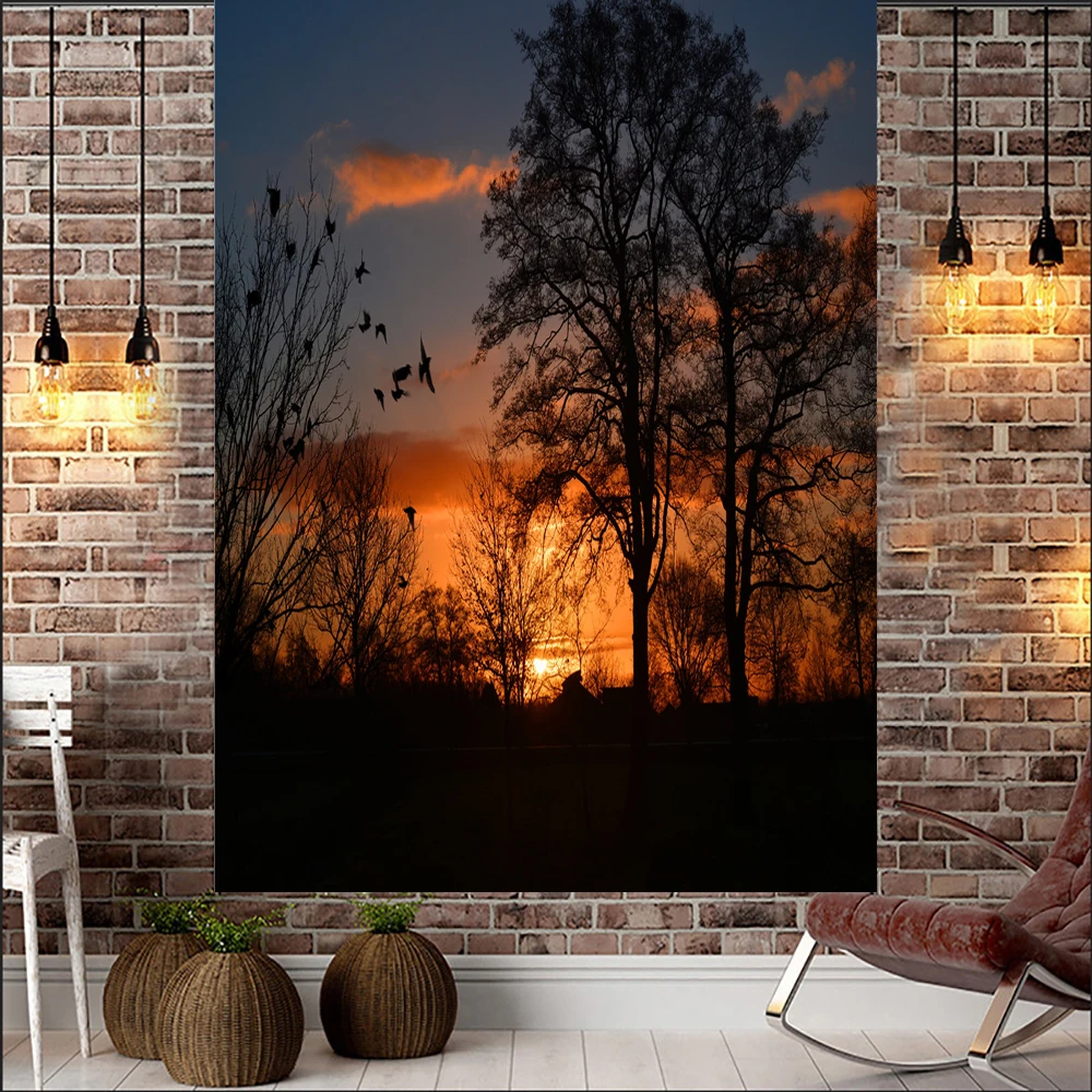 

Landscape Tapestry Beautiful Natural Forest Print Large Wall Cloth Bedspread Beach Towel