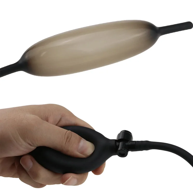 Silicone Inflatable Dildo Anal Plug Sex Products for Adults Dilator Toys Women Men Expandable Butt Massager |