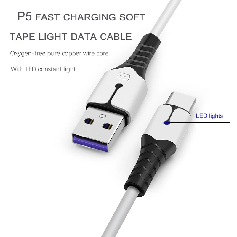 Кабель USB C для быстрой зарядки контроллера PS5 DualSense шнур зарядного устройства