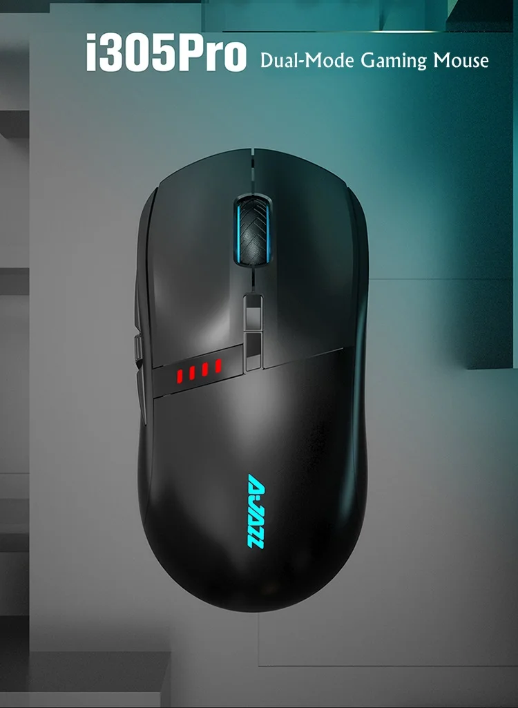 Все новые 16000 dpi Ajazz I305 Pro перезаряжаемая 2,4 ГГц/Проводная Двухрежимная esport Гейминг мышь ноутбук мышь для ПК макро-программа